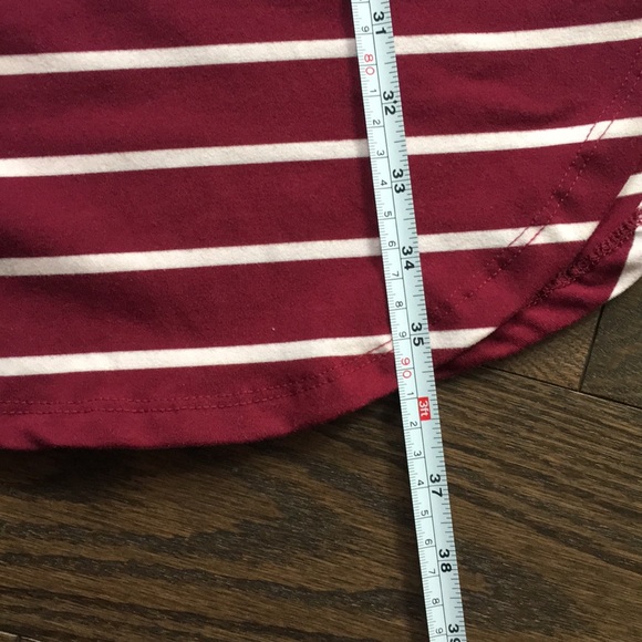 Capella Striped Burgundy Bodycon Dress - Picture 8 of 8